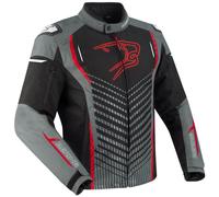 Bering Gang, giacca tessile impermeabile XL male Nero/Grigio/Rosso