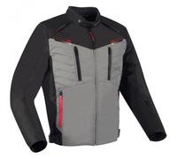 Bering Otago impermeabile Moto Tessile Giacca, nero-grigio, taglia 2XL
