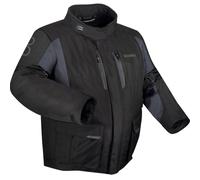 Bering Siberia King Size impermeabile Giacca tessile moto, nero-grigio, taglia L per maschi