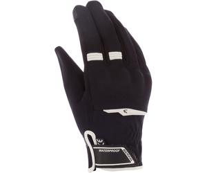 Bering Borneo Evo guanti da moto da donna impermeabili, nero-bianco, taglia 2XL per donne