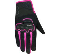 Bering Breeze Mesh Guanti da moto da donna, nero-rosa, taglia L per donne