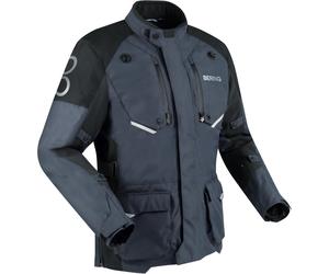 Bering Calgary impermeabile Moto Tessile Giacca, nero/grigio, Taglia M