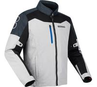 Bering Cronos impermeabile Ripstop Giacca tessile moto, nero-grigio, taglia XL per maschi
