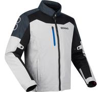 Bering Cronos impermeabile Ripstop Giacca tessile moto, nero-grigio, taglia XL per maschi