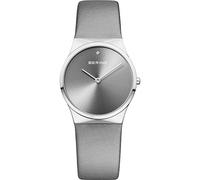 BERING Donna Analogico Quarzo Classic Orologio con Cinturino in Raso Cinturino e Vetro zaffiro 12130-609
