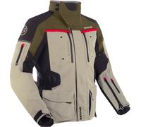 Bering Freeway impermeabile Moto Tessile Giacca, beige, Taglia M