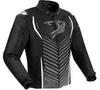 Bering Gang, giacca tessile impermeabile S male Nero/Grigio/Bianco