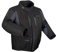 Bering Siberia King Size impermeabile Giacca tessile moto, nero-grigio, taglia XL per maschi