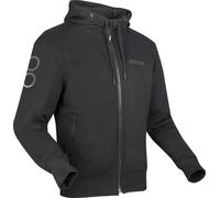 Bering Lynx Felpa con cappuccio e zip da moto, nero, taglia S per maschi