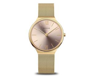 BERING Montre femme ultra slim acier doré