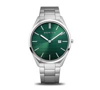 BERING Montre ultra slim acier cadran vert