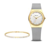 BERING Orologio Analogico al Quarzo Giapponese Donna con Cinturino in Acciaio Inossidabile 12927-001-GWP