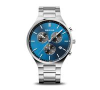 Bering 11743-707 Classico Titanio Cronografo Orologio Uomo 40mm 5ATM