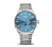 Bering Orologio automatico blu da uomo - 19441-Charity, argento