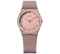 BERING Donna Analogico Quarzo Classic Orologio con Cinturino in Acciaio inossidabile Cinturino e Vetro zaffiro