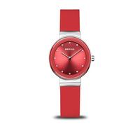 BERING Orologio da donna al quarzo Movement - Classic Collection con acciaio inossidabile e vetro zaffiro 10129-XXX - 3 ATM, Colore: rosso