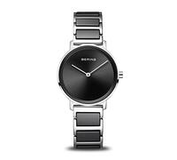 BERING Orologio da donna analogico rotondo con quadrante nero 18531-742, nero