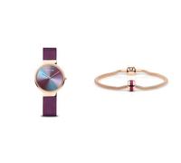 BERING Orologio da donna con movimento al quarzo - con acciaio inossidabile e vetro zaffiro 10X31-Anniversary Bracciali da donna in oro rosa GOH2-R-ME-190