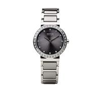 BERING , orologio da polso analogico al quarzo, in ceramica, con cinturino in acciaio inox/ceramica e vetro zaffiro