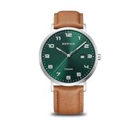 BERING Orologio da uomo al quarzo Movement - Titanium Collection con titanio e vetro zaffiro 18640-568