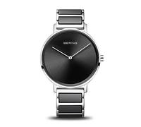BERING Orologio da uomo analogico rotondo con quadrante nero 18539-742, nero, Moderno