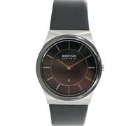 Bering Orologio Unisex Orologio da Polso Slim Ceramic - 32235-442 Pelle