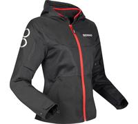 Bering Profil Giacca tessile moto da donna, nero-rosso, taglia 48 per donne