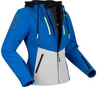 Bering Rotor, giacca tessile impermeabile donna T5 male Blu/Grigio Chiaro/Giallo Fluo