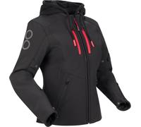 Bering Rotor, giacca tessile impermeabile donna T2 male Nero/Rosso Fluo
