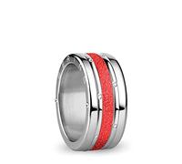 BERING, Set di Anelli Intercambiabili da Donna, in Argento e Rosso con L'Esclusivo Sistema Twist & Change, Lena
