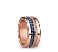BERING, Set di Anelli Intercambiabili da Donna in Oro Rosa e Blu con L'Esclusivo Sistema Twist & Change, Indus