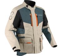 Bering Siberia impermeabile Giacca tessile moto, beige, taglia S per maschi