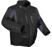Bering Siberia King Size impermeabile Giacca tessile moto, nero-grigio, taglia 3XL per maschi