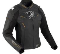 Bering Snap, giacca di pelle donna T2 male Nero/Bianco/Oro