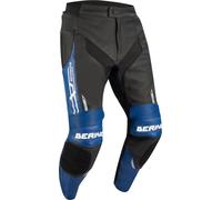 Bering Snap, pantaloni in pelle S male Nero/Blu/Bianco