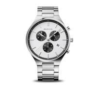 Bering 11743-704 Classico Titanio Cronografo Orologio Uomo 40mm 5ATM