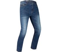 Pantaloni Moto Bering Trust Straight Blu Lavati S Blu