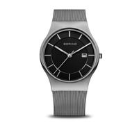 BERING Uomo Analogico Quarzo Classic Orologio con Cinturino in Acciaio inossidabile Cinturino e Vetro zaffiro 11938-002
