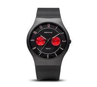 BERING Uomo Analogico Quarzo Titanium Orologio con Cinturino in Acciaio inossidabile Cinturino e Vetro zaffiro 11939-229