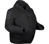 Bering Warwick King Size impermeabile Giacca tessile moto, nero, taglia L per maschi
