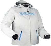 Bering Warwick, giacca tessile impermeabile donna Taglia calibrata T7 male Grigio Chiaro/Blu
