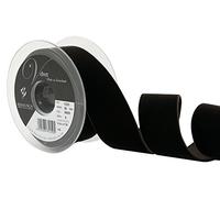 Berisfords 1025 Nastro di velluto, Caffè nero (9985), Larghezza 36 mm, Lunghezza 5 m
