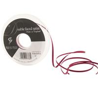 Berisfords 3501 Nastro di Raso Double Face, Poliestere, Borgogna, 3 mm, 30 unità