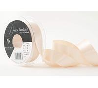 Berisfords 3501 Nastro di Raso Double Face, Poliestere, Crema, 25 mm, 20 unità