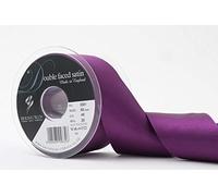 Berisfords 3501 Nastro di Raso Double Face, Poliestere, Prugna, 50 Millimetri, 20 unità
