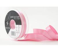 Berisfords 3501 Nastro di Raso Double Face, Poliestere, Rosa Acceso, 15 mm, 20 unità