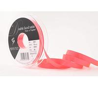 Berisfords 3501 Nastro di Raso Double Face, Poliestere, Rosa Fluo, 10 mm, 20 unità