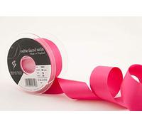 Berisfords 3501 Nastro di Raso Double Face, Poliestere, Rosa Shock, 35 mm, 20 unità