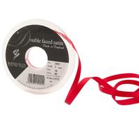 Berisfords 3501 Nastro di Raso Double Face, Poliestere, Rosso, 7 mm, 20 unità