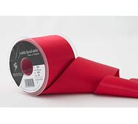 Berisfords 3501 Nastro di Raso Double Face, Rosso, 70 mm di Larghezza, 20 Metri di Lunghezza, Poliestere, 70 Millimetri, unità
